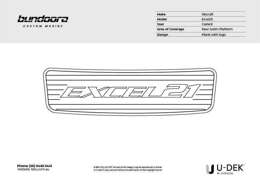 UDek – Fits Skicraft Excel21 Rear Platform