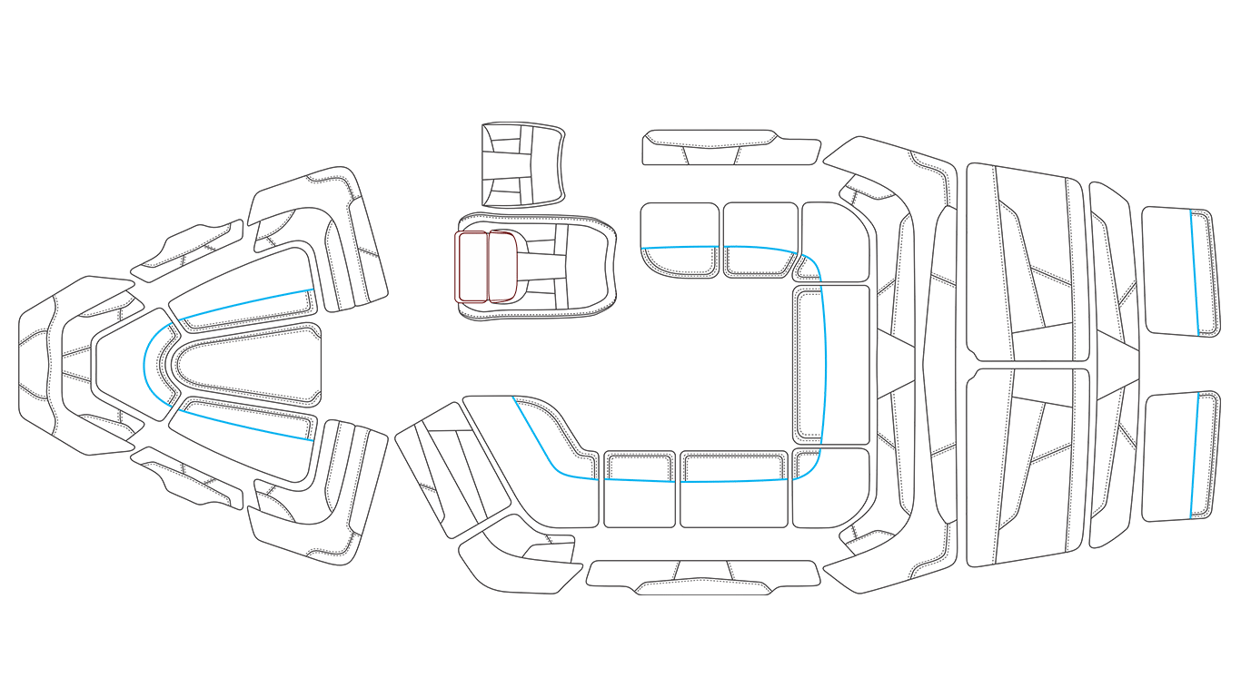 Replacement Upholstery Skin Kit – 2015 Malibu 22 VLX Wakesetter