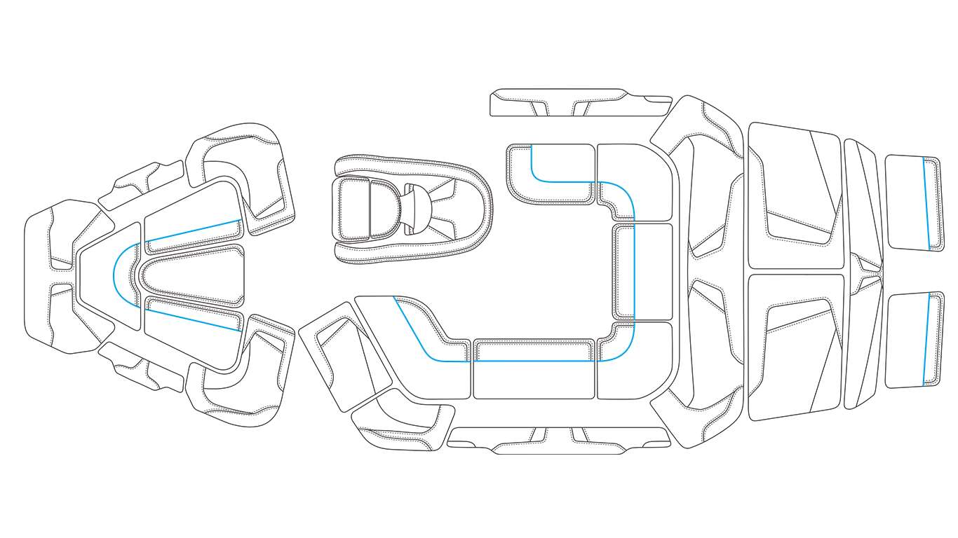 Replacement Upholstery Skin Kit – 2016 Malibu VTX Wakesetter